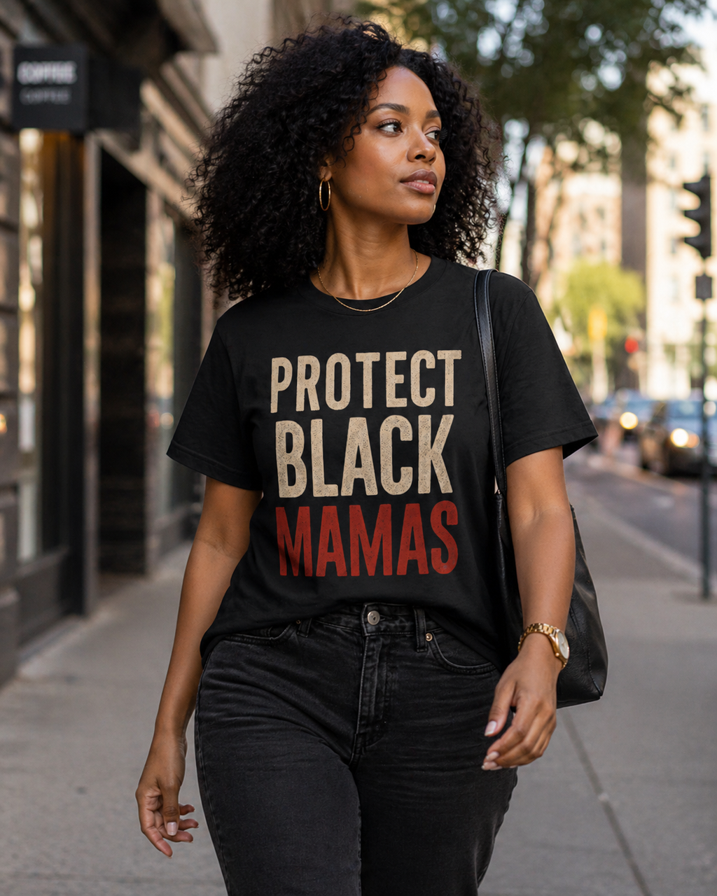 Protect Black Mamas T-Shirt — Empowerment Tee for Black Mothers & Allies
