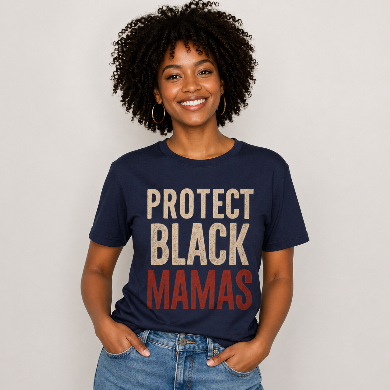 Protect Black Mamas T-Shirt — Empowerment Tee for Black Mothers & Allies