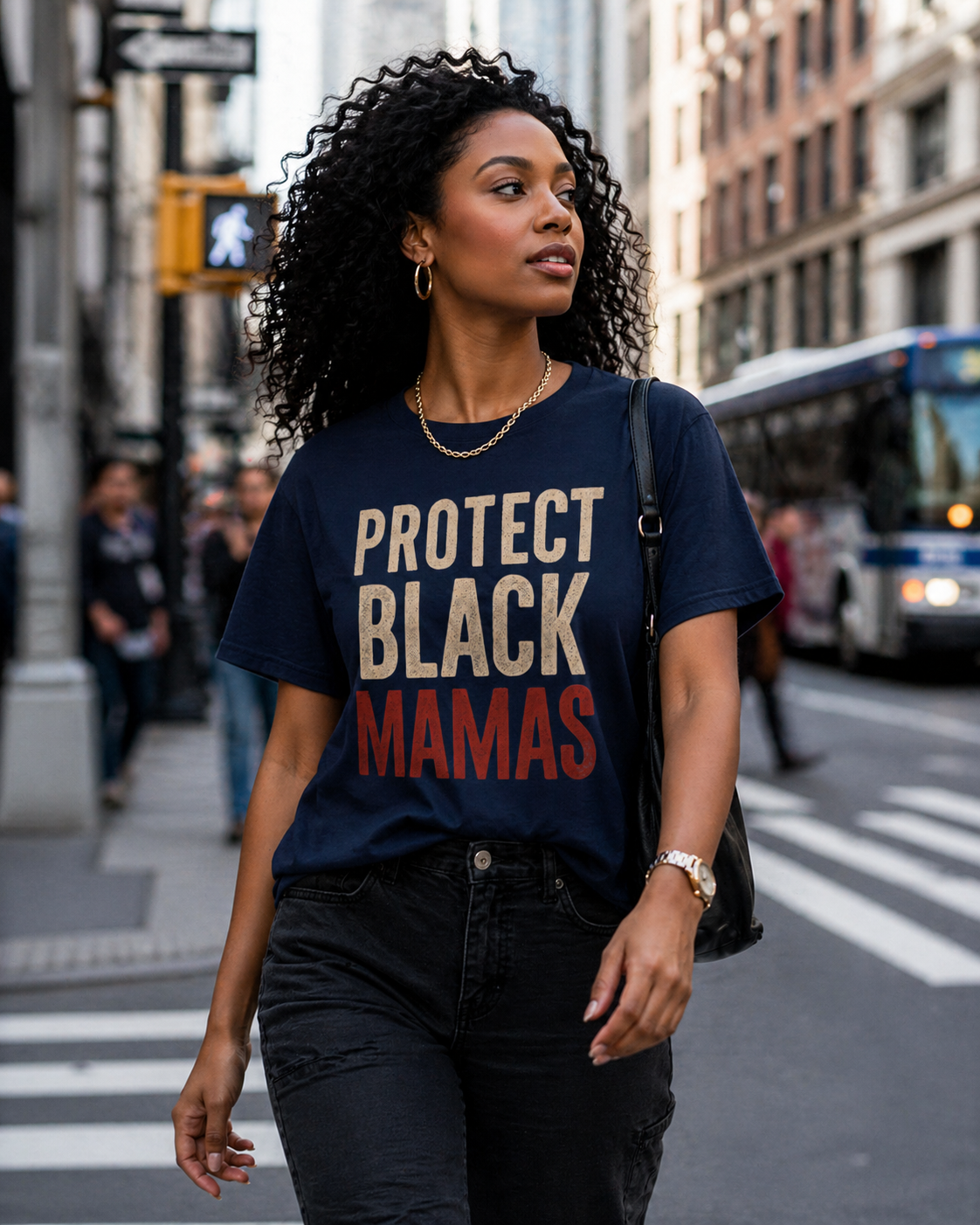 Protect Black Mamas T-Shirt — Empowerment Tee for Black Mothers & Allies