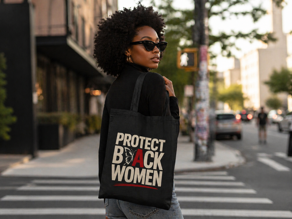 Protect Black Women Tote Bag, Black Lives Matter Bag, Feminist Tote, Social Justice Gift, Empowerment Canvas Bag, Activist Tote, Gift for Her
