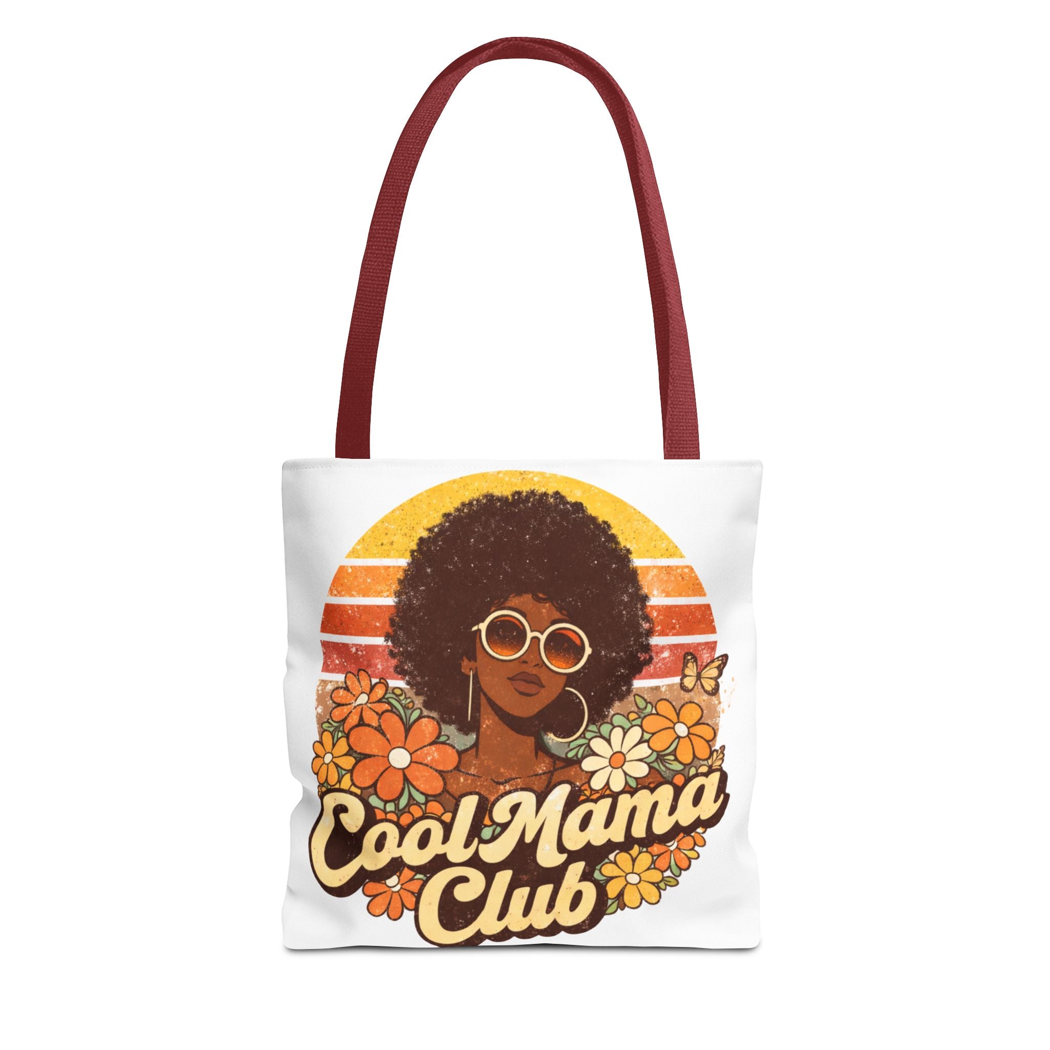 Cool Mama Club Tote Bag, Retro Mom Tote, Afro Woman Design Bag, Funny Mom Gift, Stylish Mom Bag, Mother’s Day Gift, Black Mom Gift, Aesthetic Tote