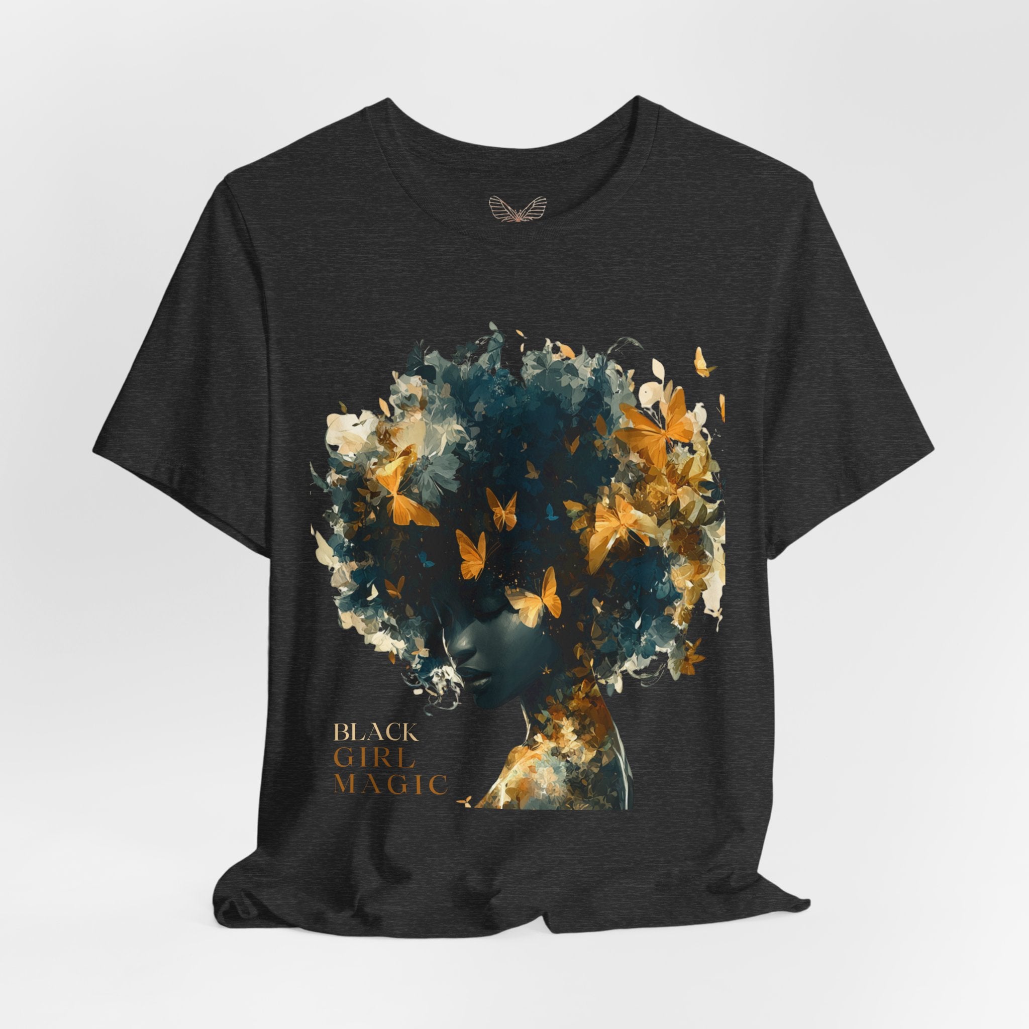 Black Girl Magic Butterfly Afro Graphic Tee