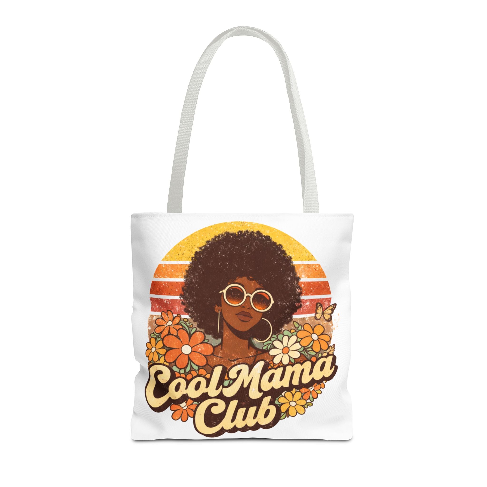 Cool Mama Club Tote Bag, Retro Mom Tote, Afro Woman Design Bag, Funny Mom Gift, Stylish Mom Bag, Mother’s Day Gift, Black Mom Gift, Aesthetic Tote