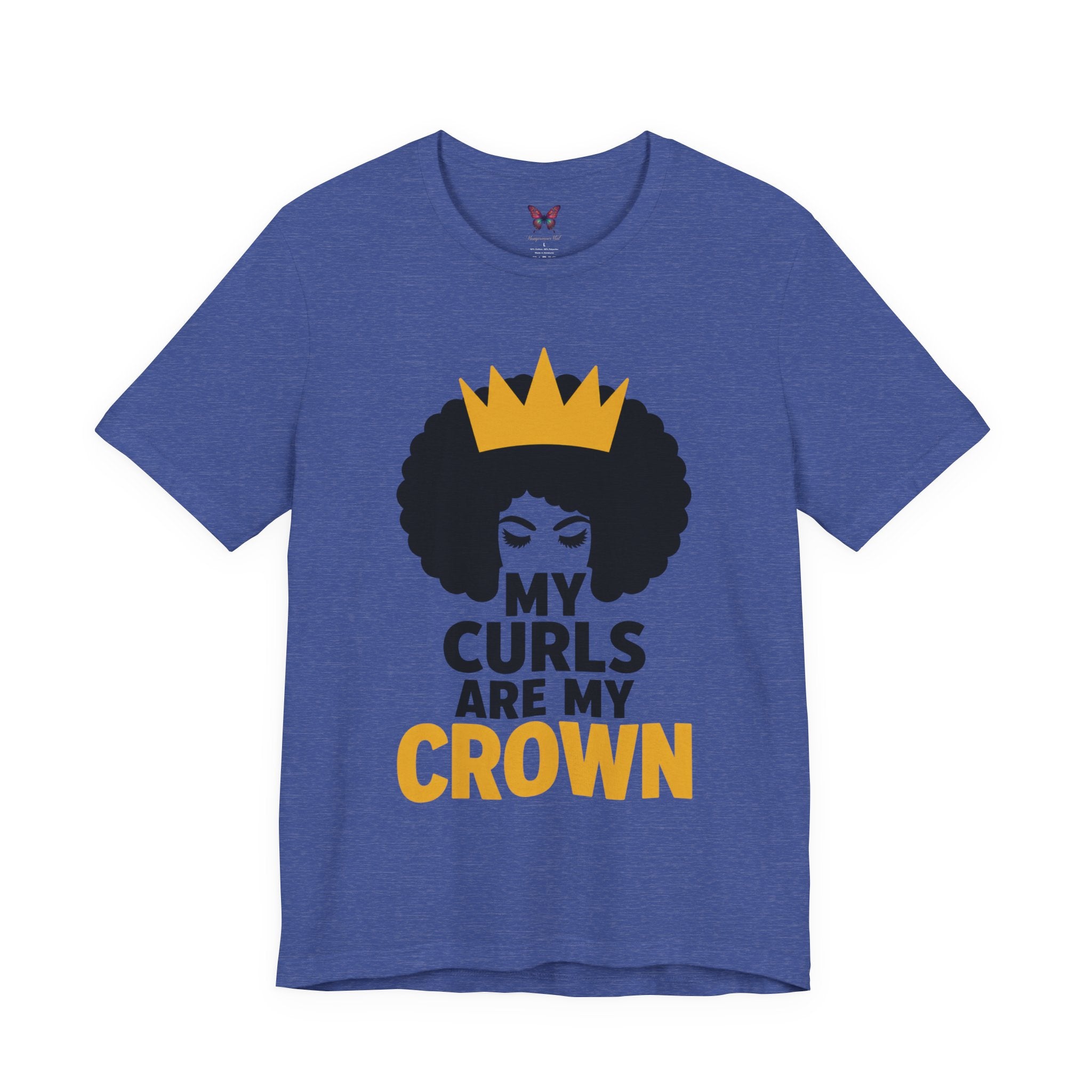 My Curls Are My Crown Shirt, Natural Hair Pride Tee, Black Girl Magic T Shirt, Afro Queen Graphic Tee, Melanin Beauty Shirt, Empowerment Gift for Women