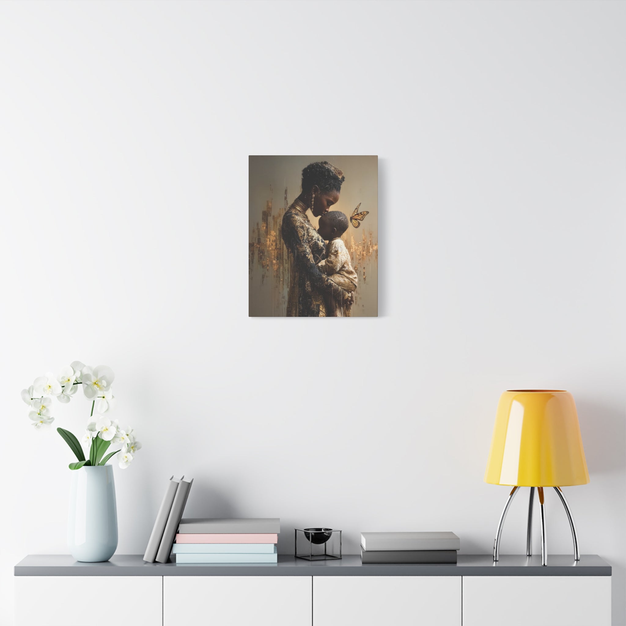 Black Mother and Child Wall Art | The Blueprint | African American Motherhood Art | Mothers Day Gift for Mom | Black Family Art