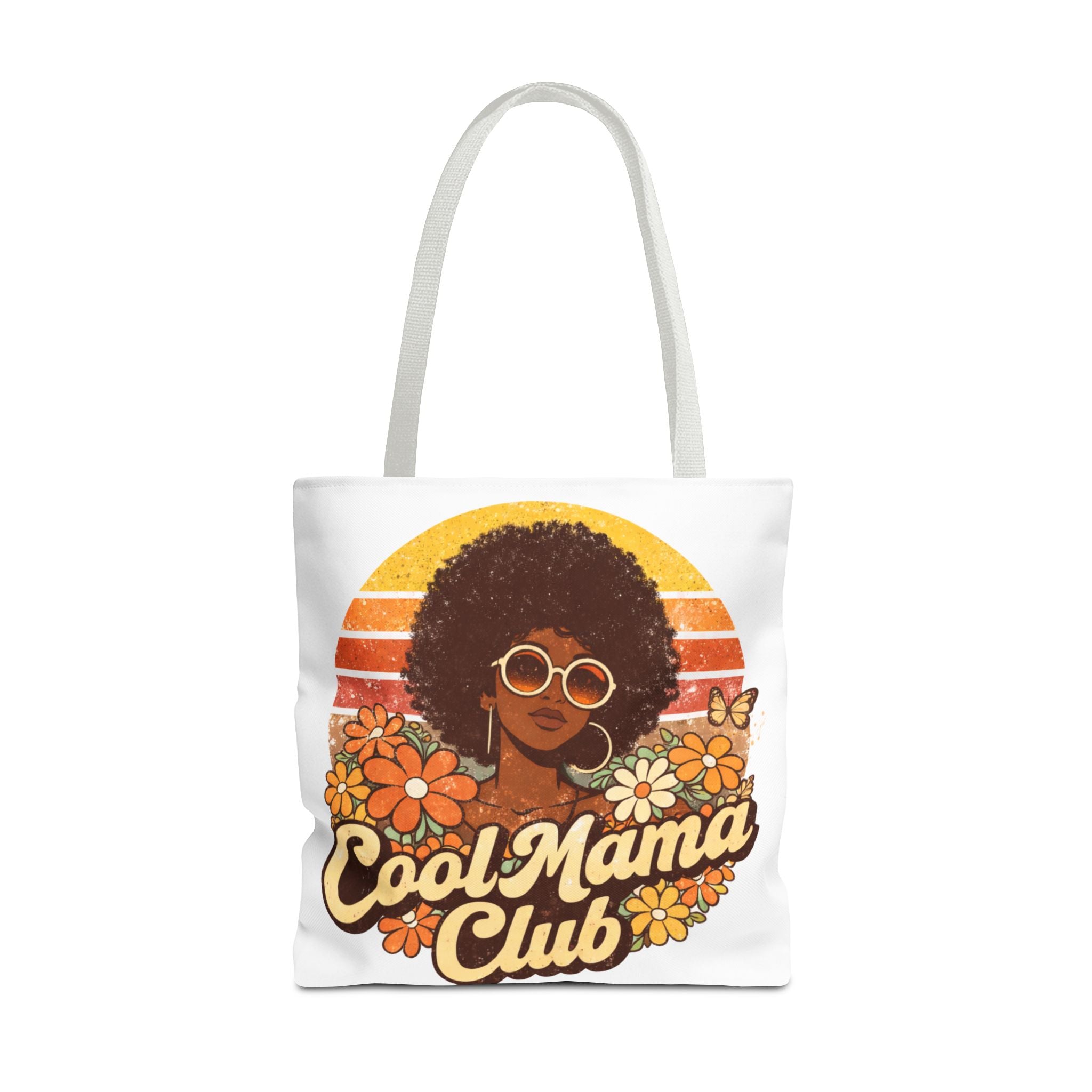 Cool Mama Club Tote Bag, Retro Mom Tote, Afro Woman Design Bag, Funny Mom Gift, Stylish Mom Bag, Mother’s Day Gift, Black Mom Gift, Aesthetic Tote