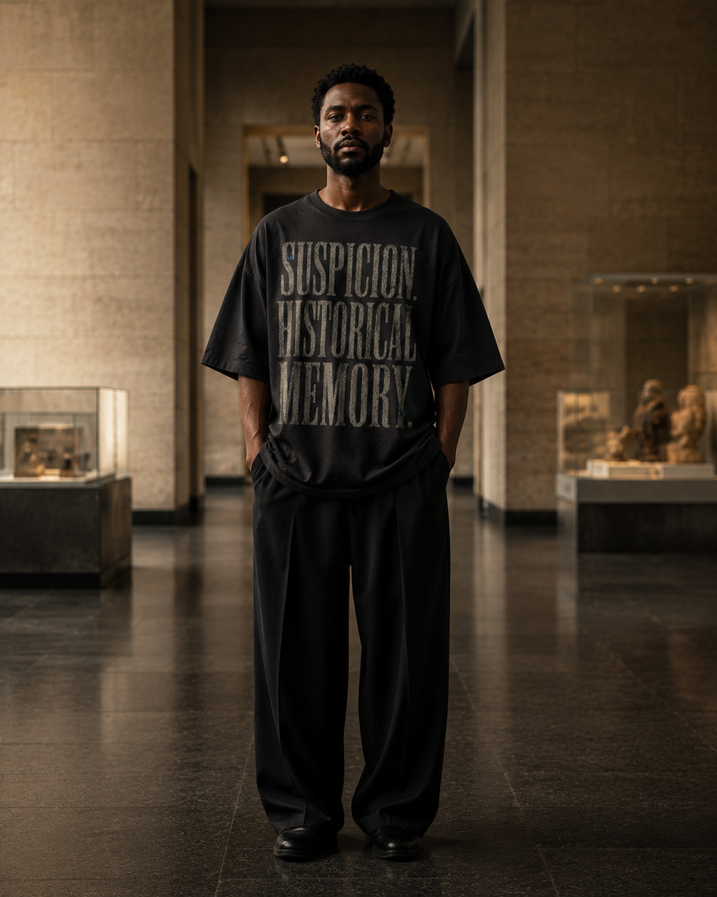 Suspicion / Historical Memory — Oversized Statement Tee PODpartner