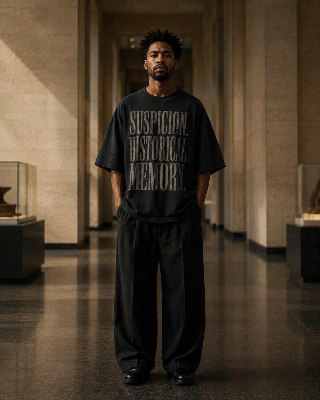 Suspicion / Historical Memory — Oversized Statement Tee PODpartner