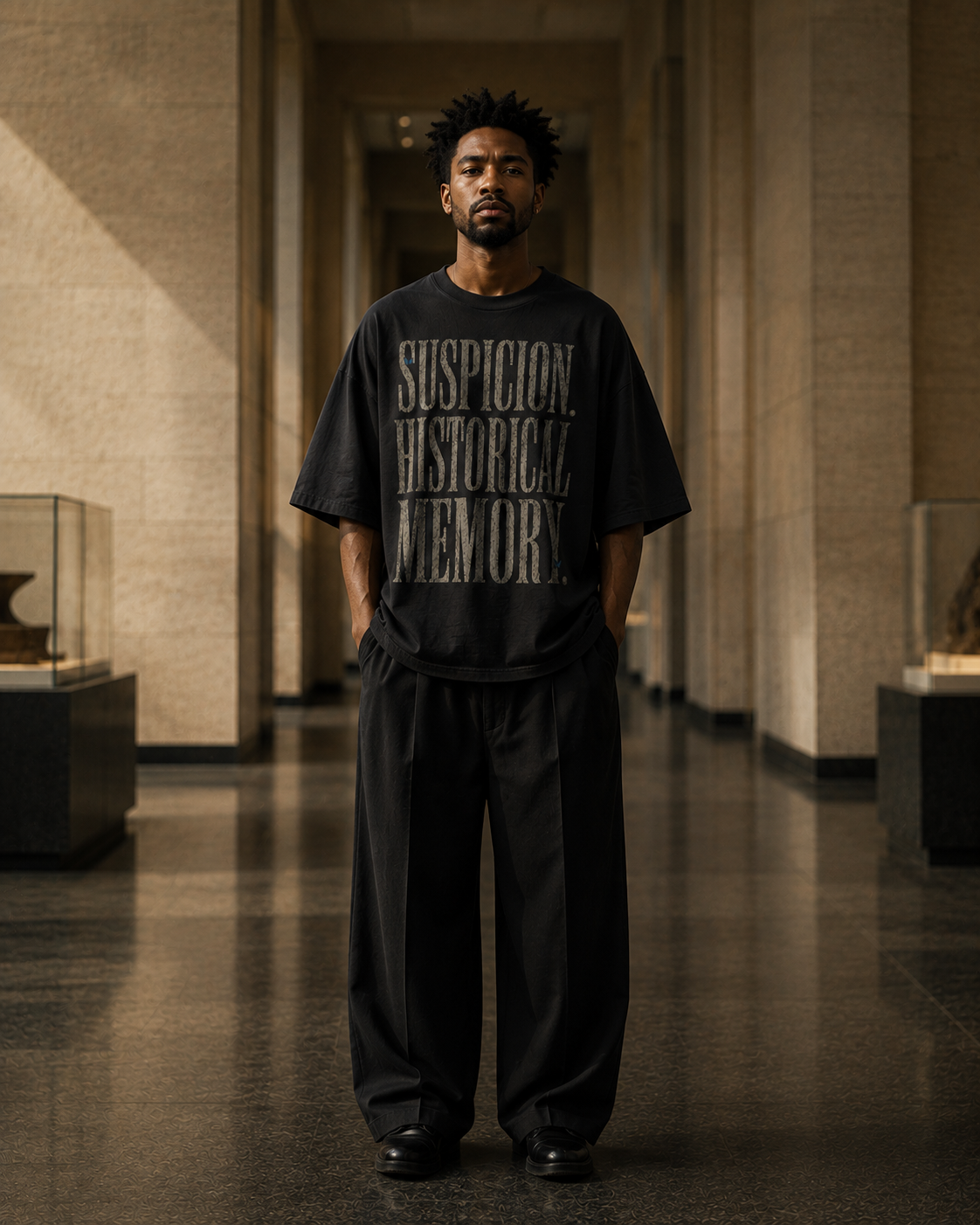 Suspicion / Historical Memory — Oversized Statement Tee PODpartner