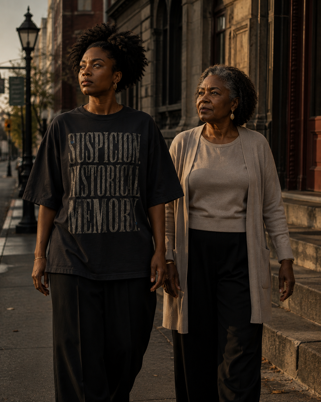 Suspicion / Historical Memory — Oversized Statement Tee PODpartner