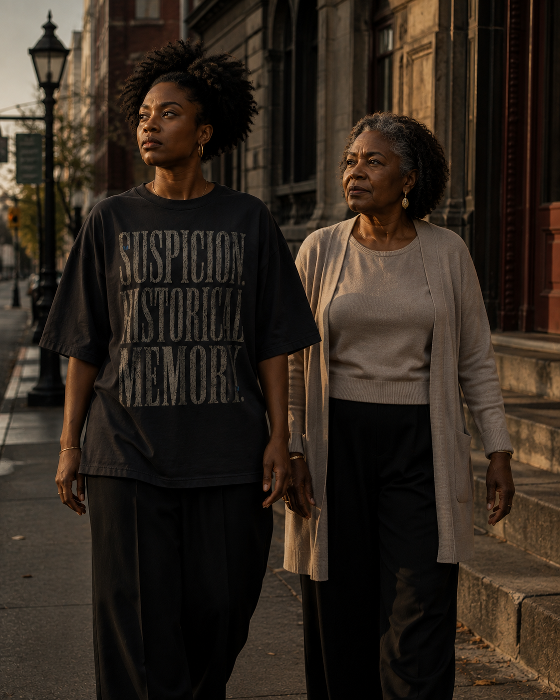 Suspicion / Historical Memory — Oversized Statement Tee PODpartner