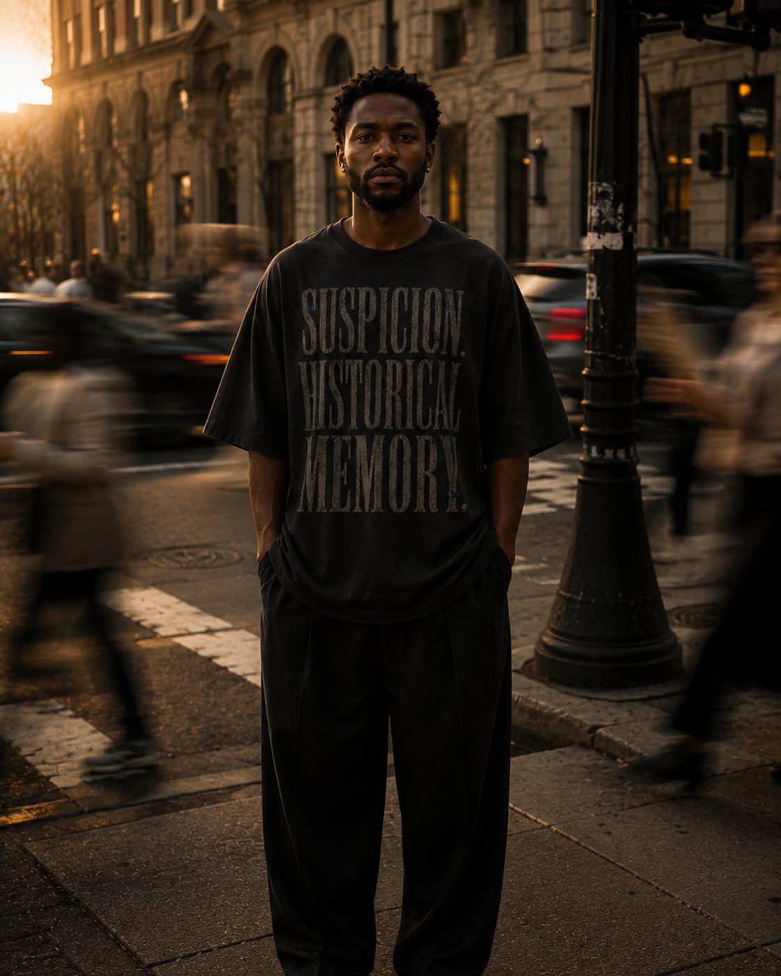 Suspicion / Historical Memory — Oversized Statement Tee PODpartner