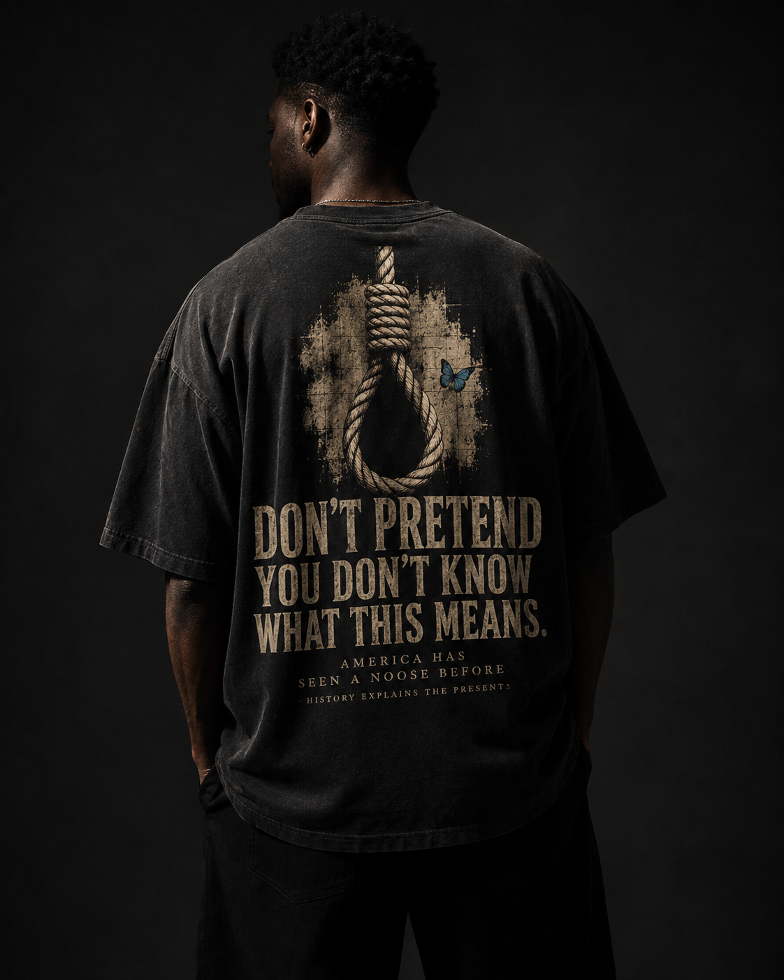 # Bearing Witness — Don't Pretend You Don't Know Oversized Tee PODpartner
