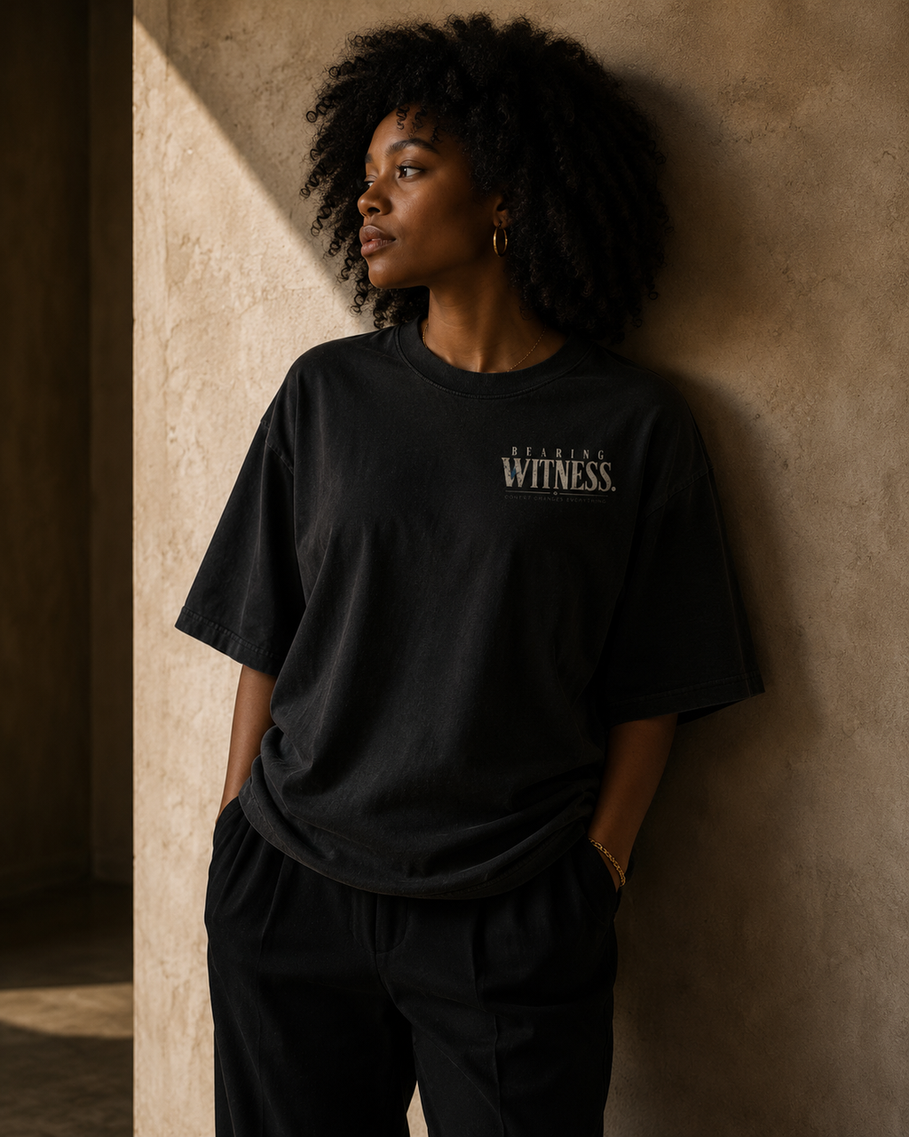# Bearing Witness — Don't Pretend You Don't Know Oversized Tee PODpartner