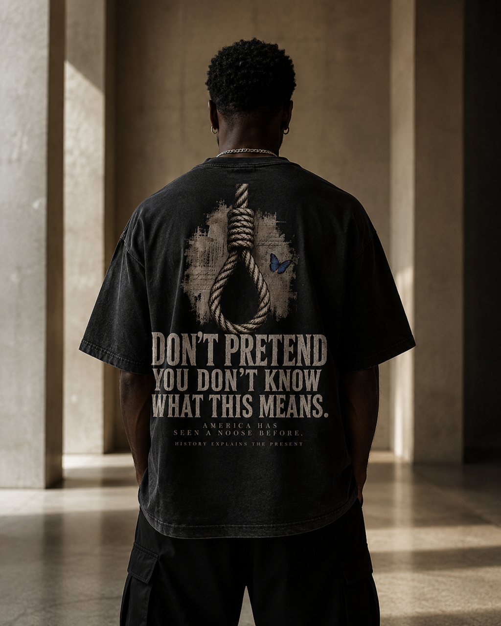 # Bearing Witness — Don't Pretend You Don't Know Oversized Tee PODpartner