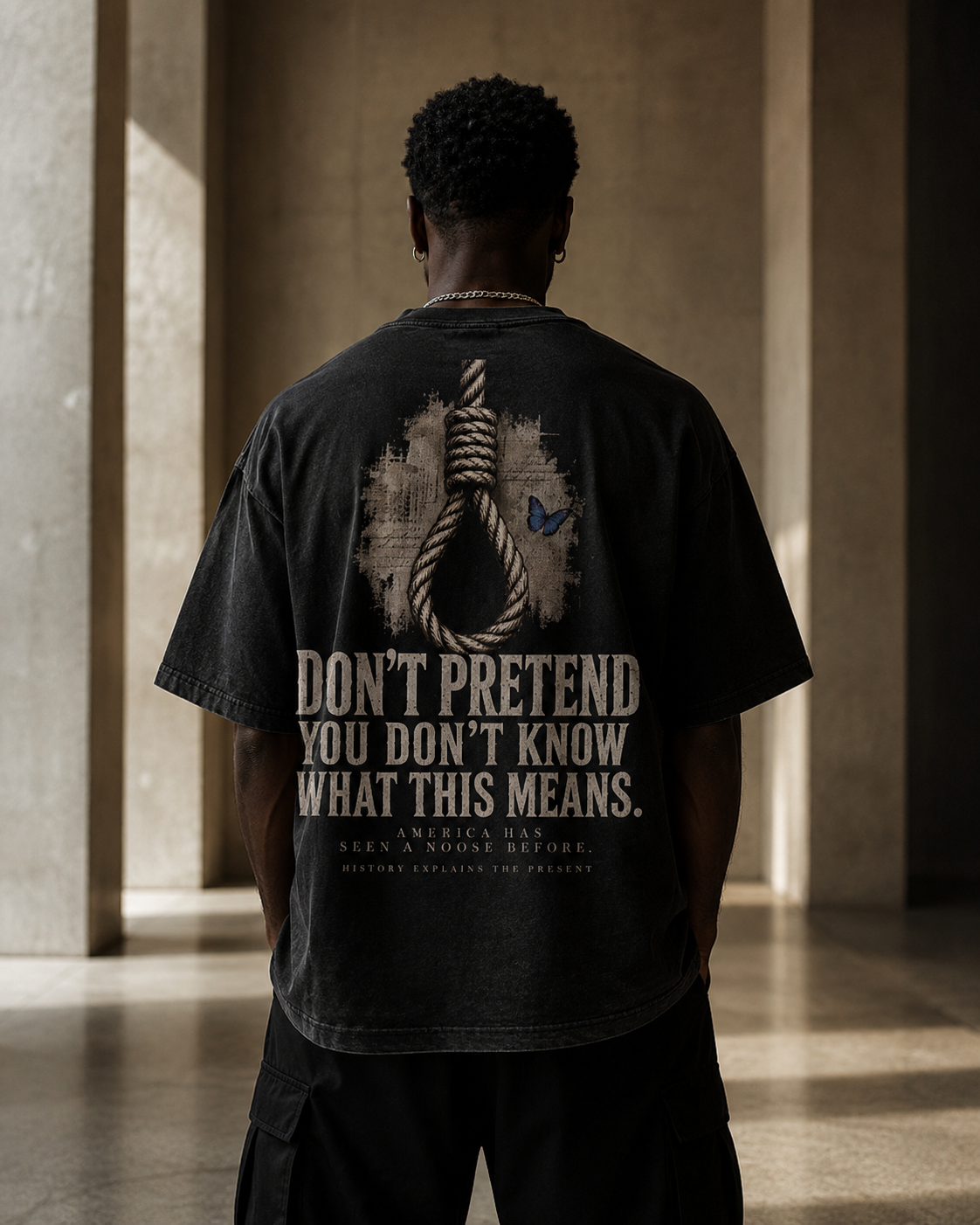# Bearing Witness — Don't Pretend You Don't Know Oversized Tee PODpartner