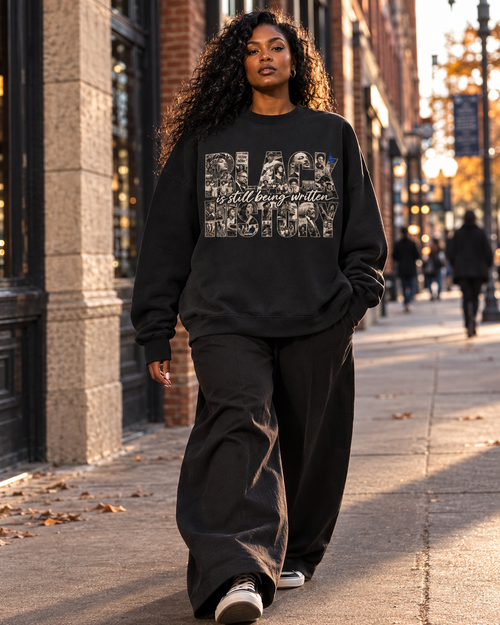 Black History Is Still Being Written — Oversized Archival Crewneck S PODpartner