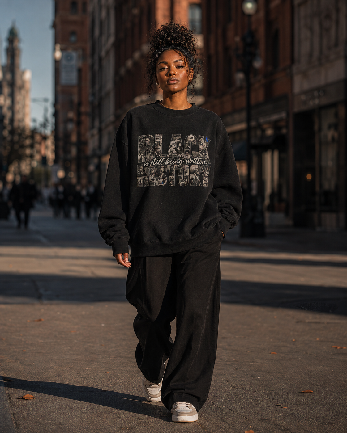 Black History Is Still Being Written — Oversized Archival Crewneck S PODpartner
