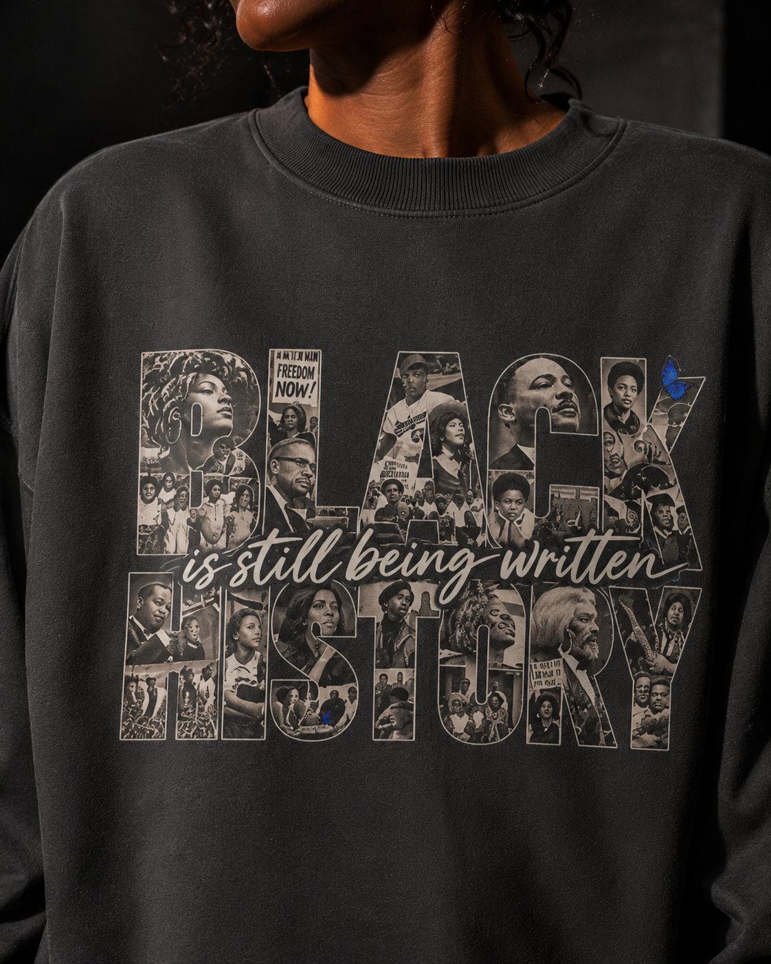 Black History Is Still Being Written — Oversized Archival Crewneck S PODpartner