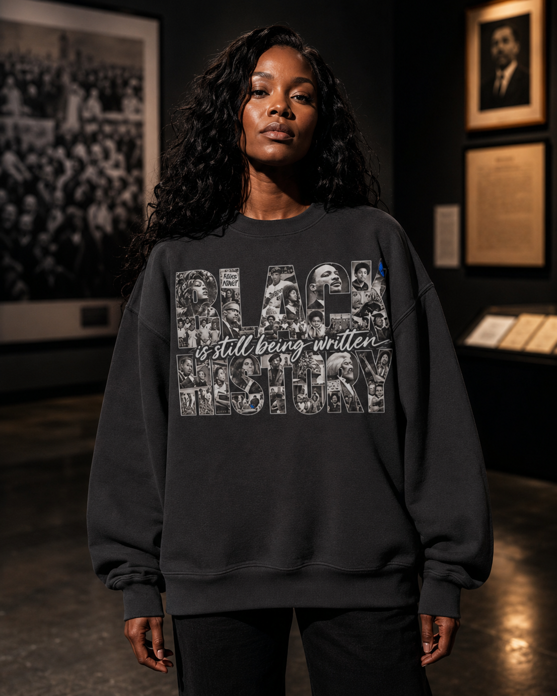 Black History Is Still Being Written — Oversized Archival Crewneck S PODpartner