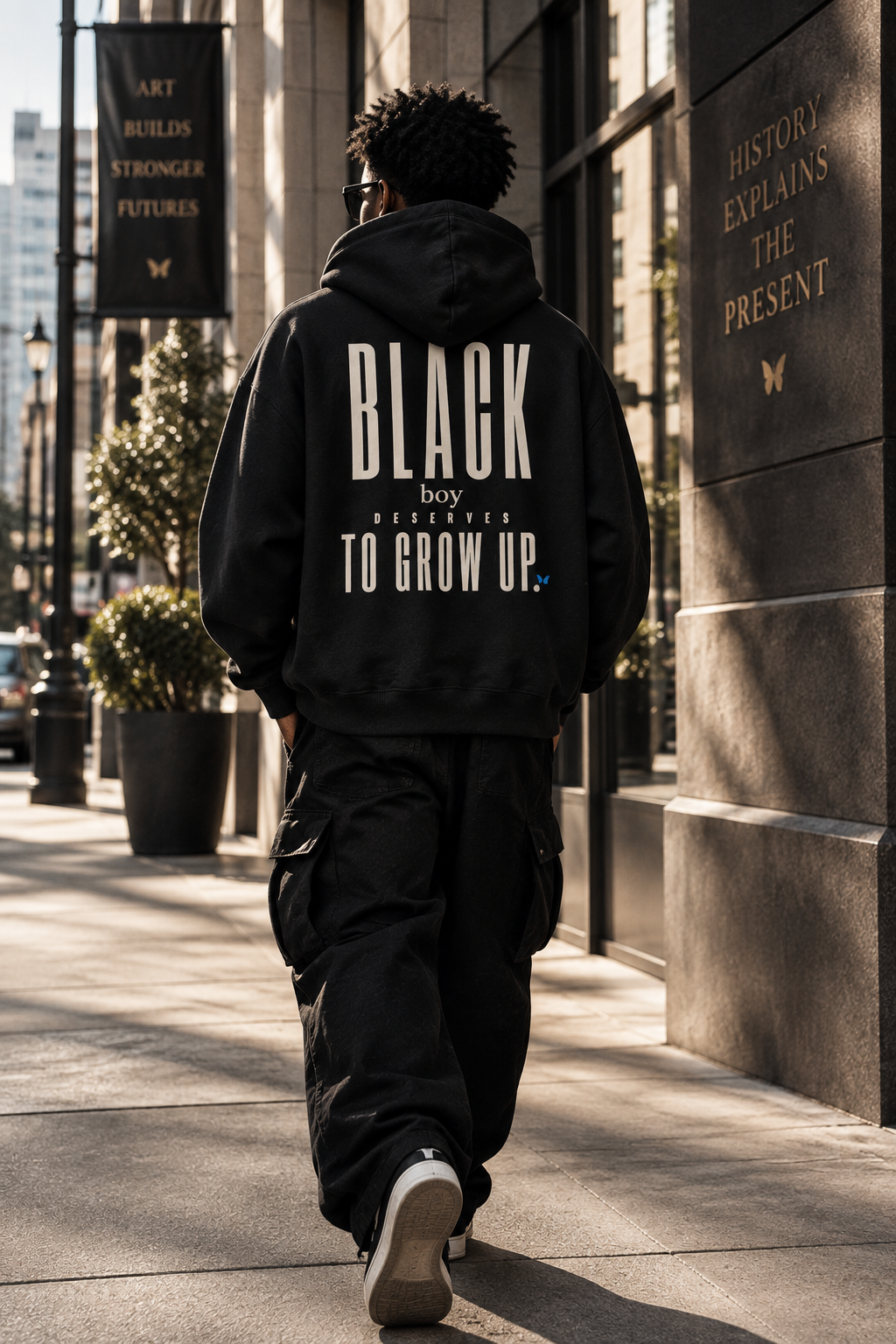 Every Black Boy Deserves to Grow Up Premium Oversized Hoodie PODpartner