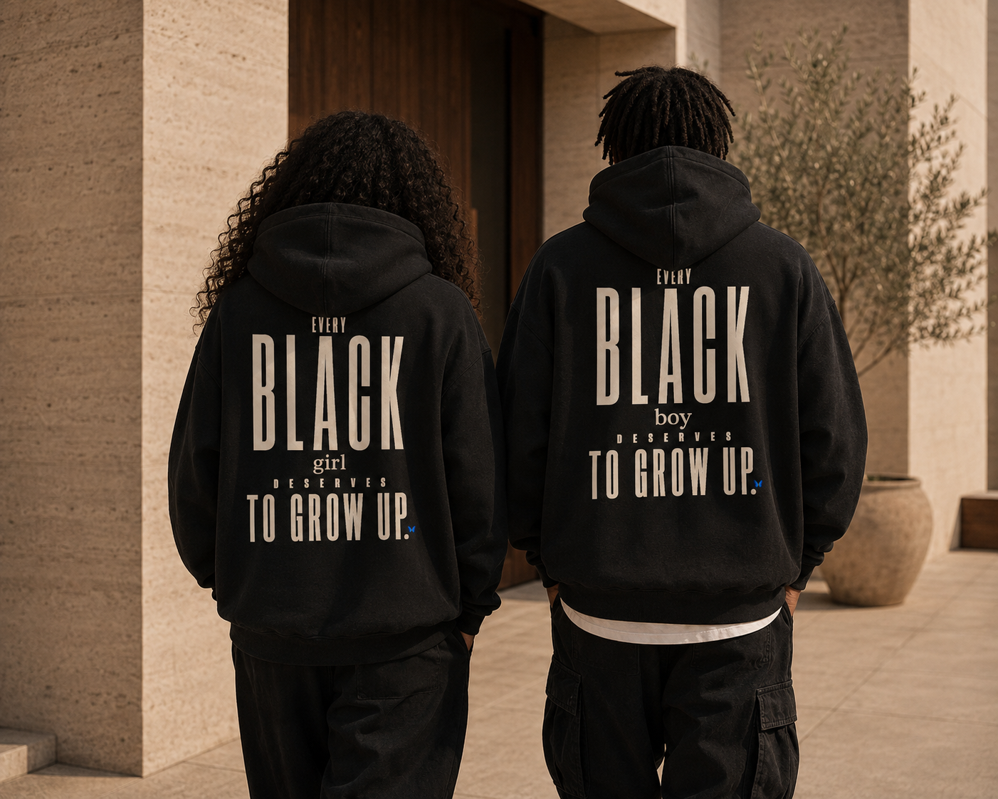 Every Black Girl Deserves to Grow Up Premium Oversized Hoodie PODpartner