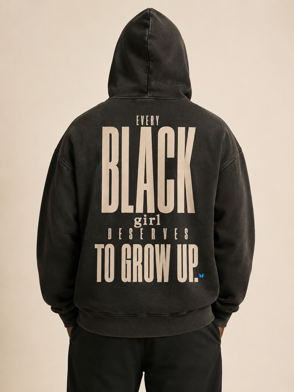 Every Black Girl Deserves to Grow Up Premium Oversized Hoodie PODpartner