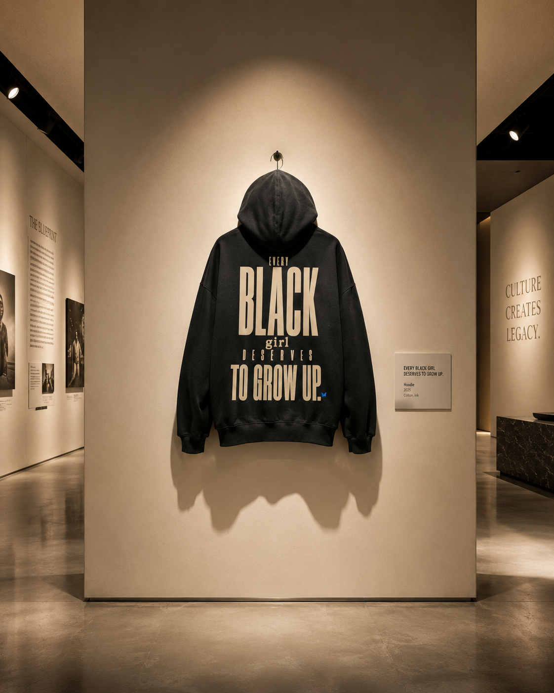 Every Black Girl Deserves to Grow Up Premium Oversized Hoodie PODpartner