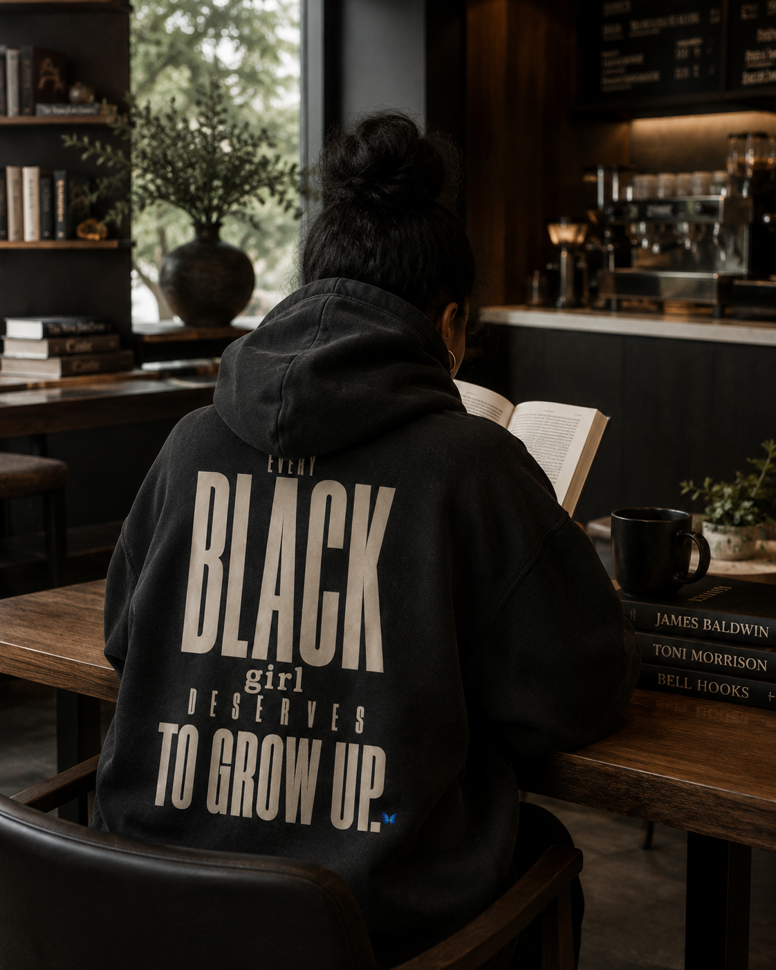 Every Black Girl Deserves to Grow Up Premium Oversized Hoodie PODpartner
