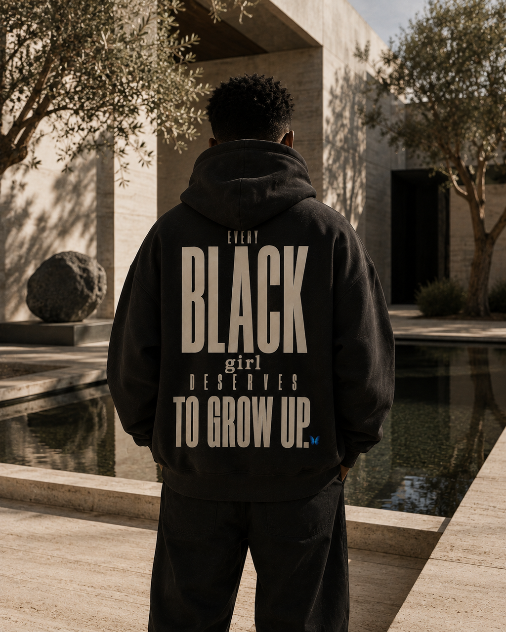 Every Black Girl Deserves to Grow Up Premium Oversized Hoodie PODpartner