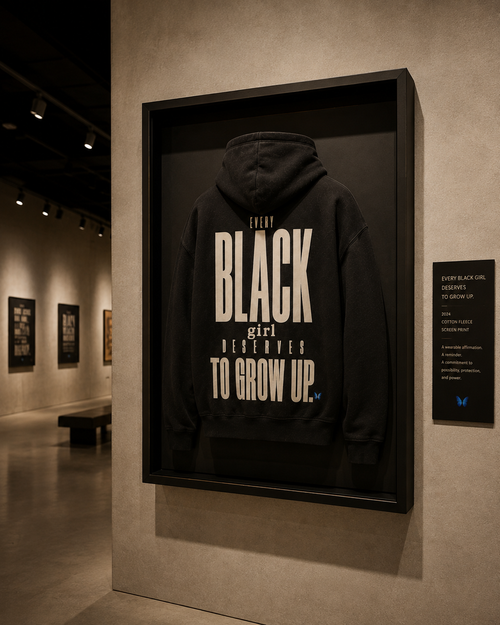 Every Black Girl Deserves to Grow Up Premium Oversized Hoodie PODpartner
