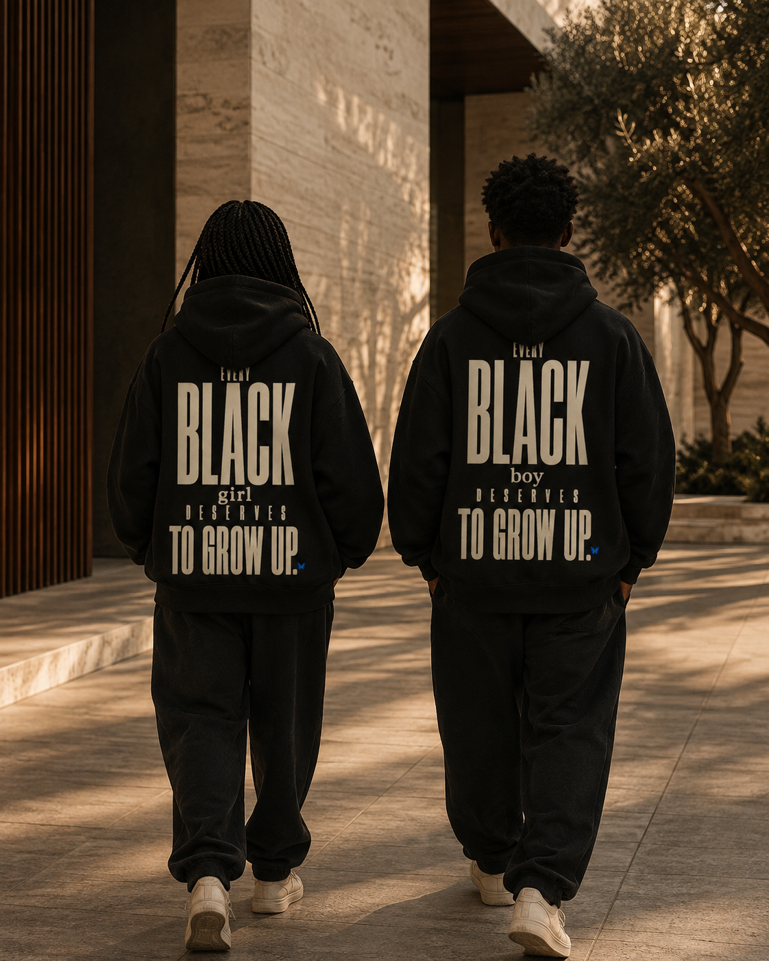Every Black Girl Deserves to Grow Up Premium Oversized Hoodie PODpartner