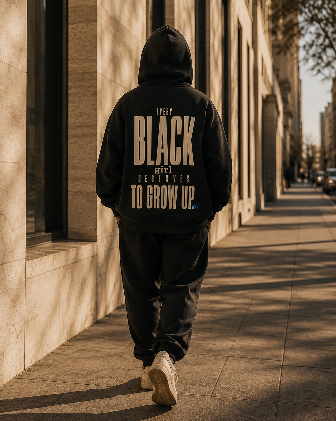 Every Black Girl Deserves to Grow Up Premium Oversized Hoodie PODpartner