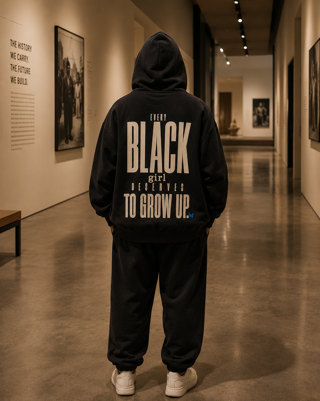 Every Black Girl Deserves to Grow Up Premium Oversized Hoodie PODpartner