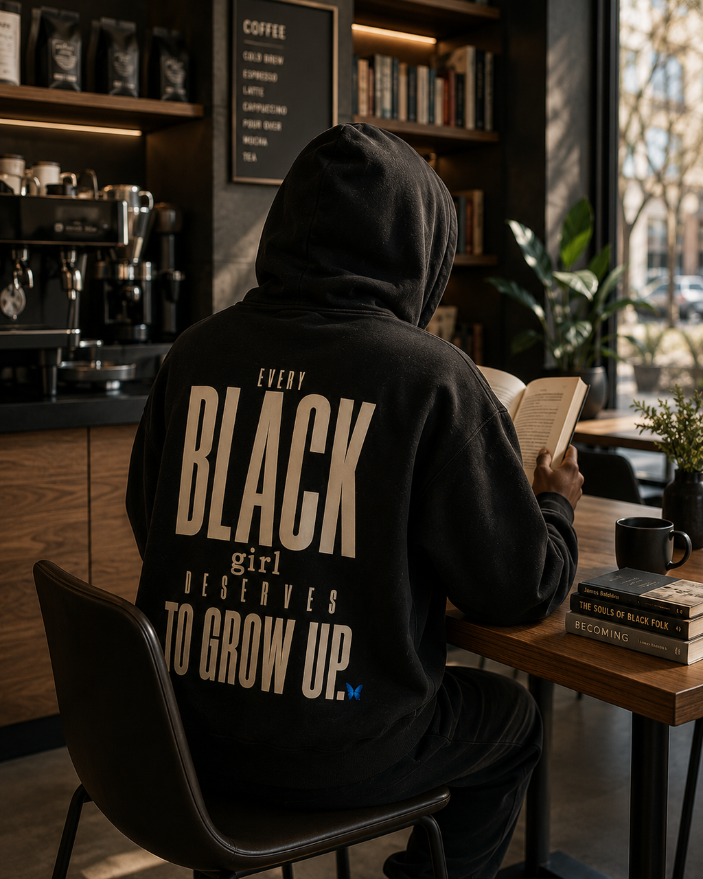 Every Black Girl Deserves to Grow Up Premium Oversized Hoodie PODpartner