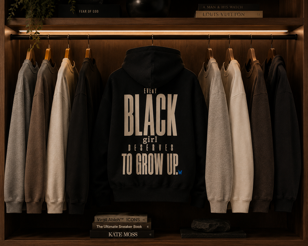 Every Black Girl Deserves to Grow Up Premium Oversized Hoodie PODpartner