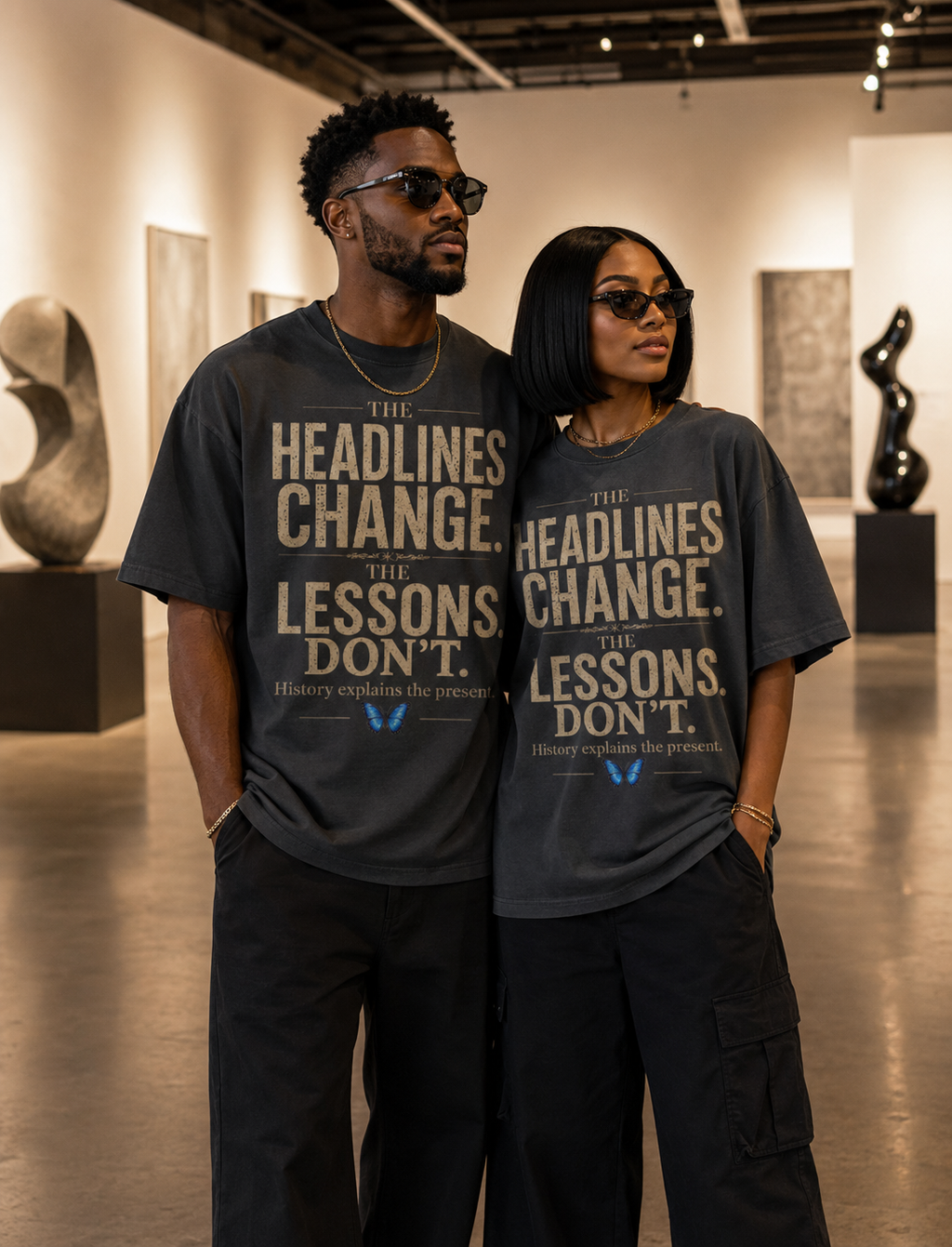 The Headlines Change The Lessons Don't | Premium History Graphic Tee