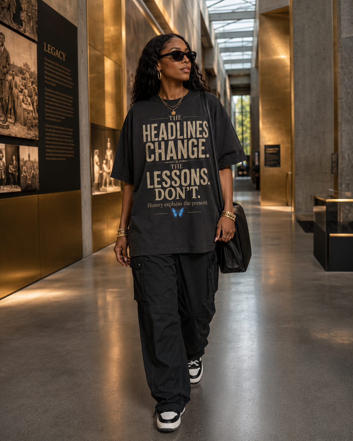 The Headlines Change The Lessons Don't | Premium History Graphic Tee