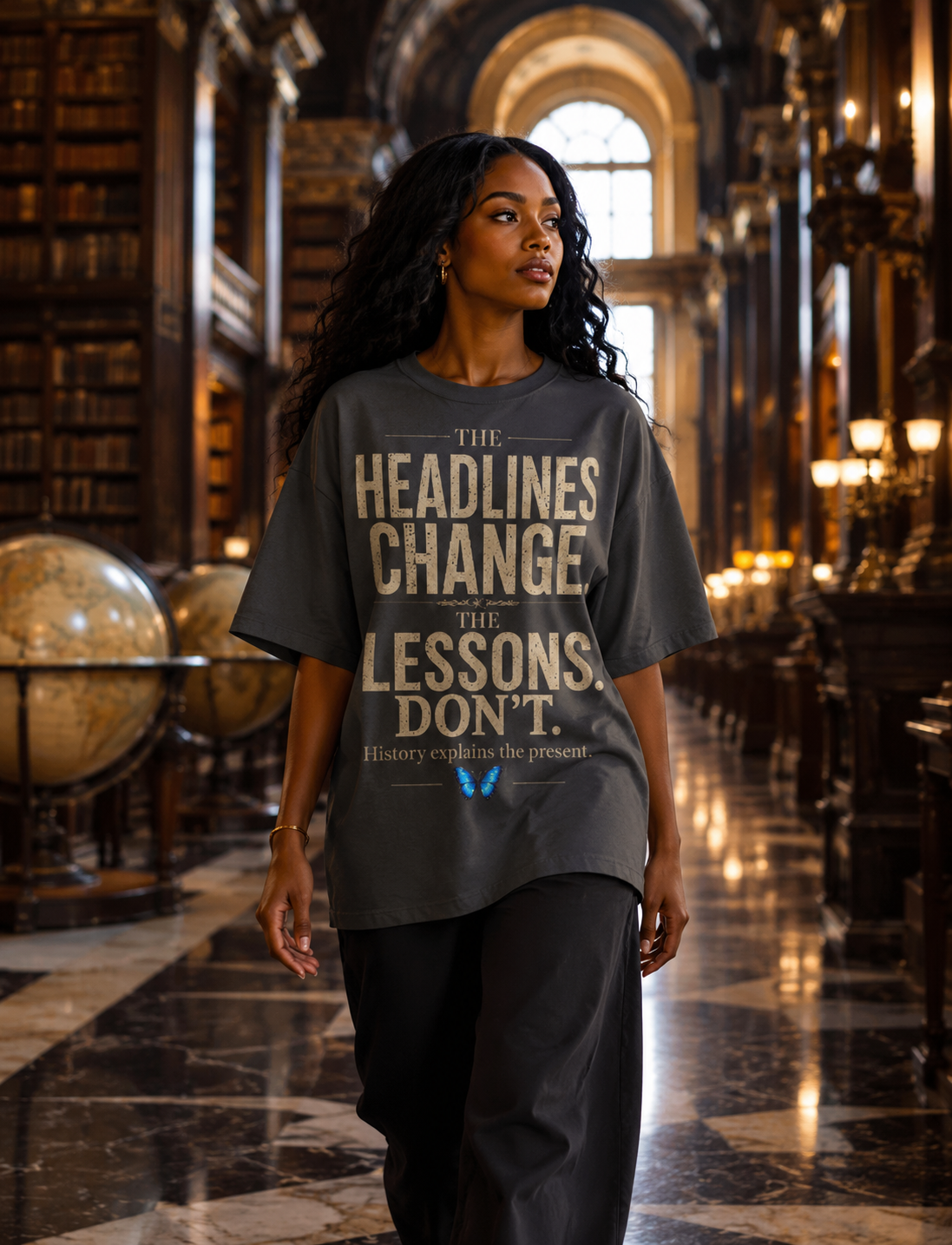 The Headlines Change The Lessons Don't | Premium History Graphic Tee