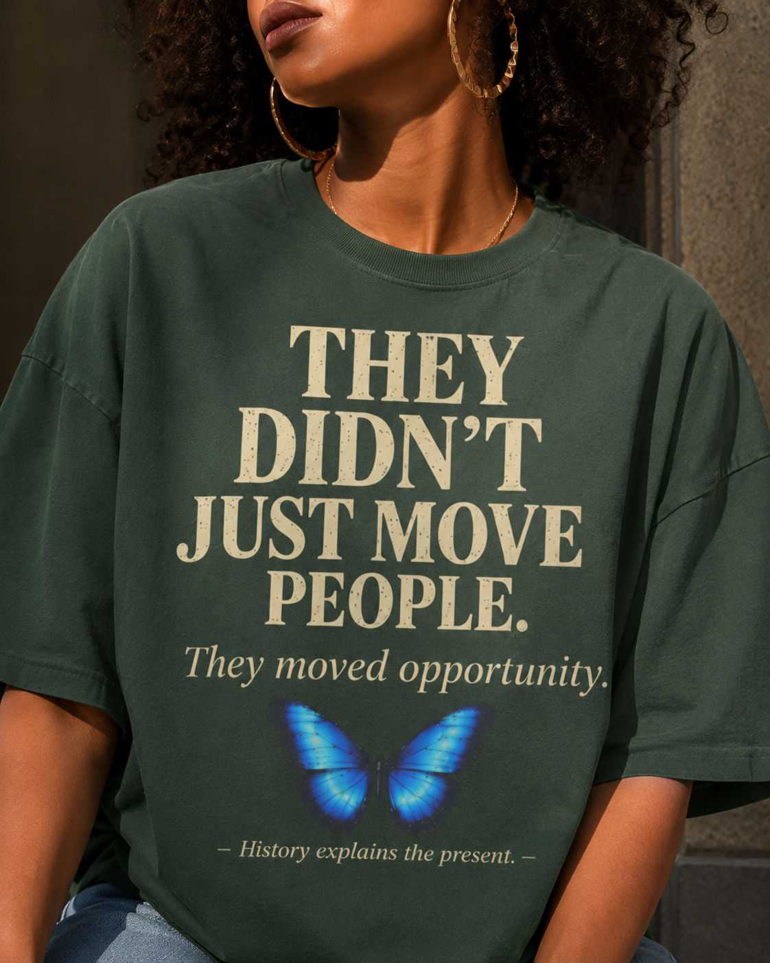 Urban Renewal Explained | “Negro Removal” History Graphic T-Shirt | History Explains the Present | Premium Oversized Heavyweight Tee