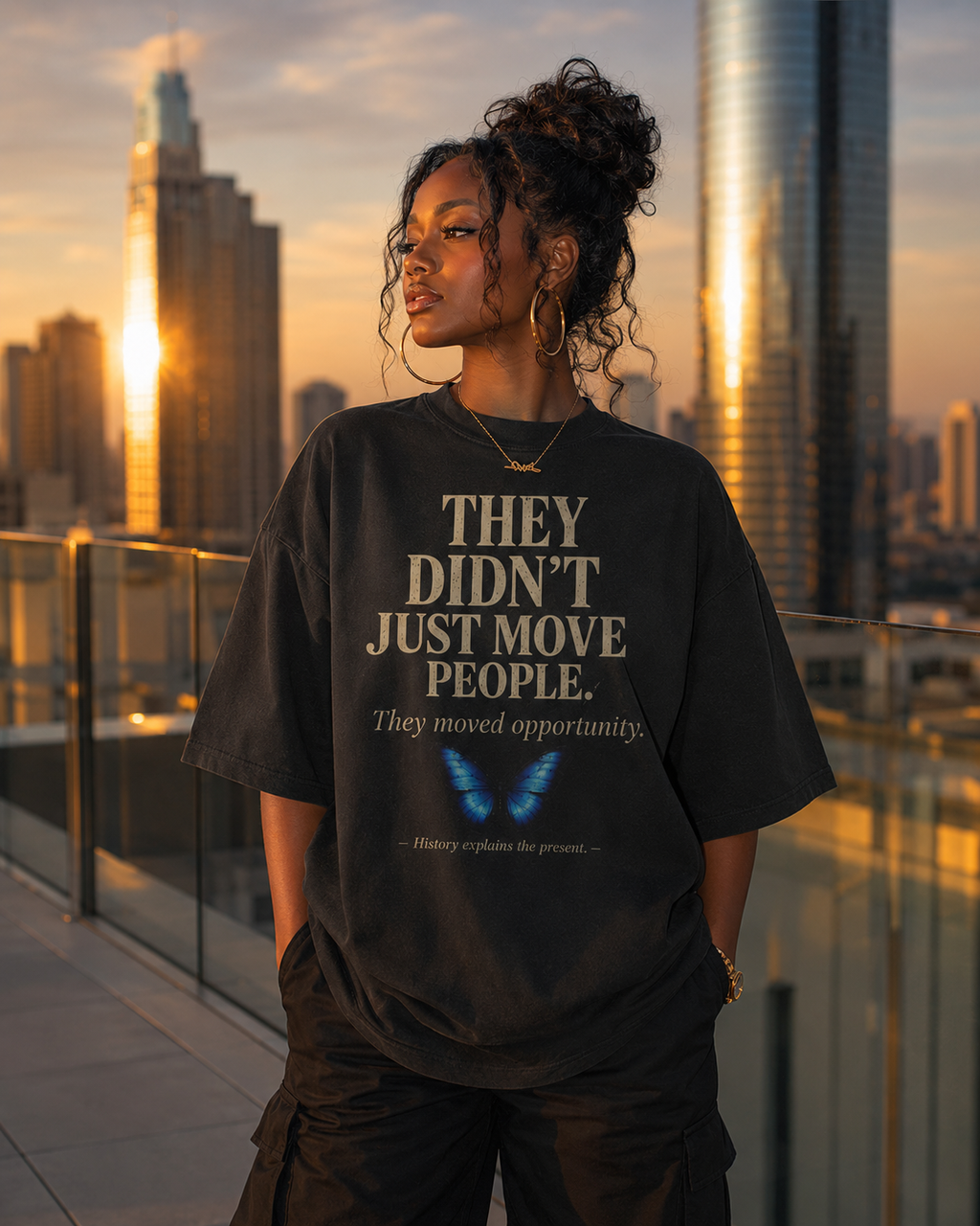Urban Renewal Explained | “Negro Removal” History Graphic T-Shirt | History Explains the Present | Premium Oversized Heavyweight Tee