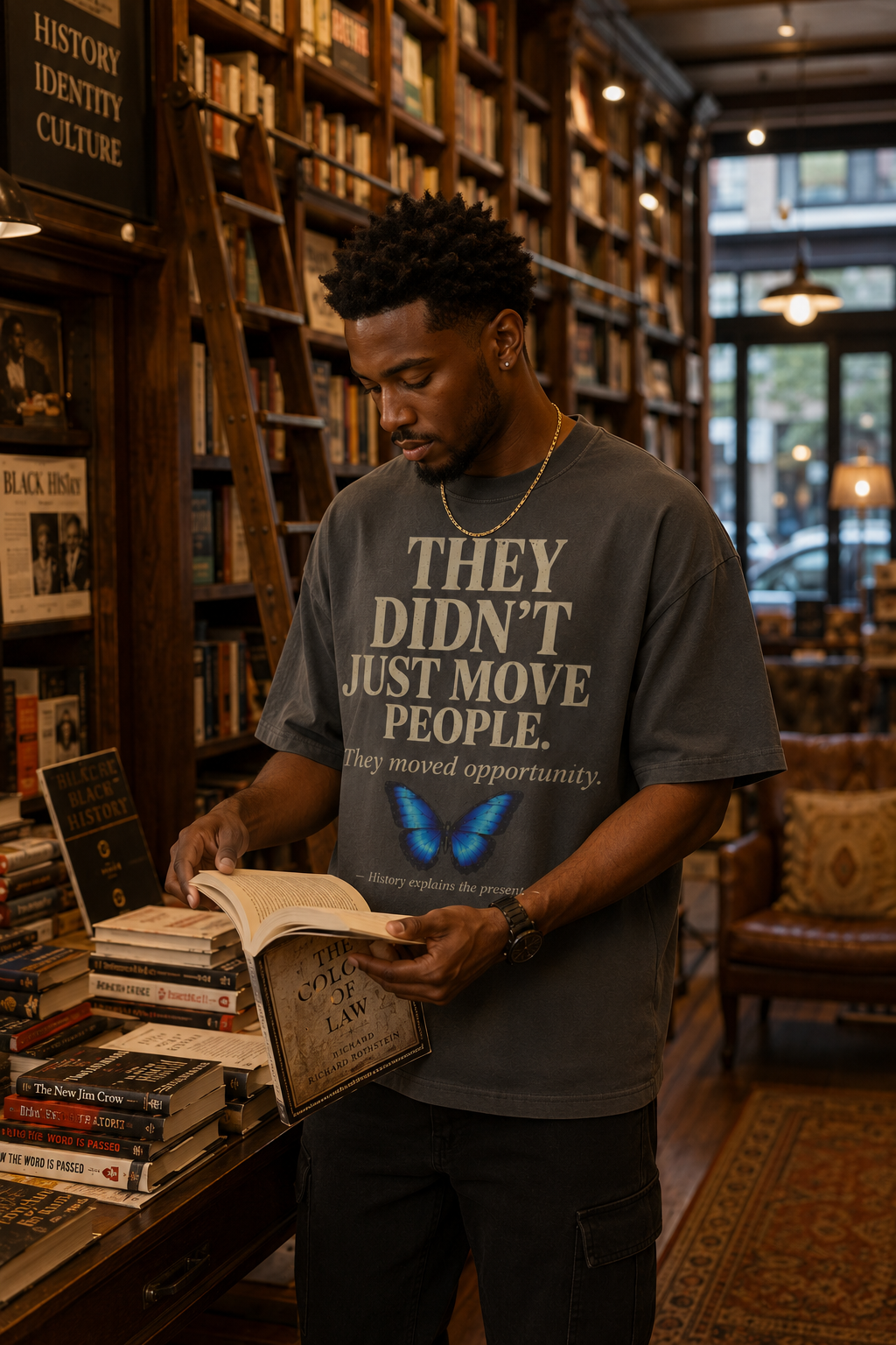 Urban Renewal Explained | “Negro Removal” History Graphic T-Shirt | History Explains the Present | Premium Oversized Heavyweight Tee