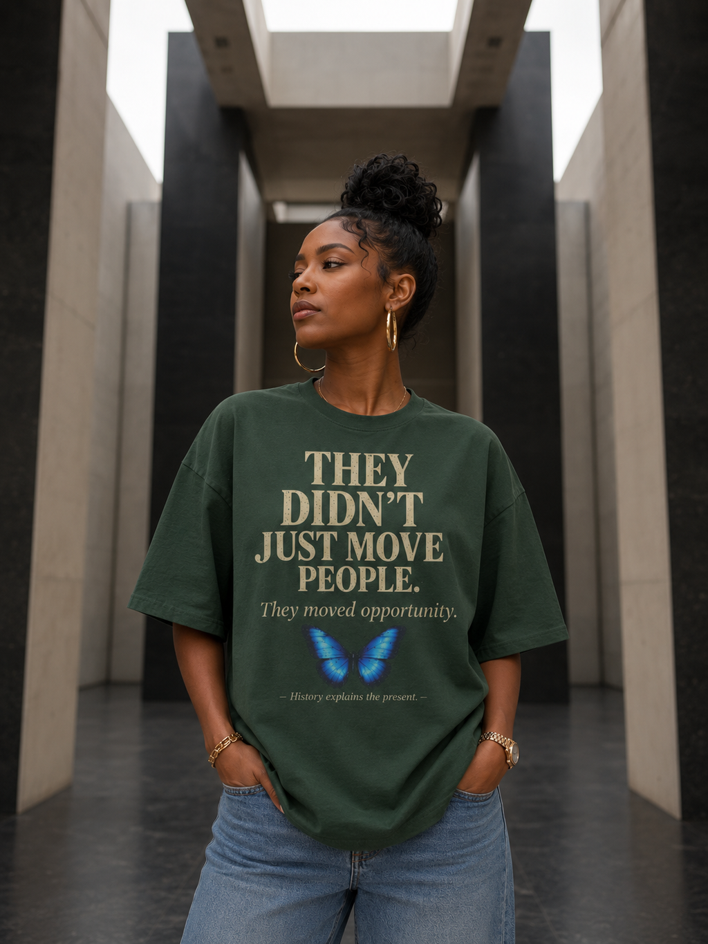 Urban Renewal Explained | “Negro Removal” History Graphic T-Shirt | History Explains the Present | Premium Oversized Heavyweight Tee
