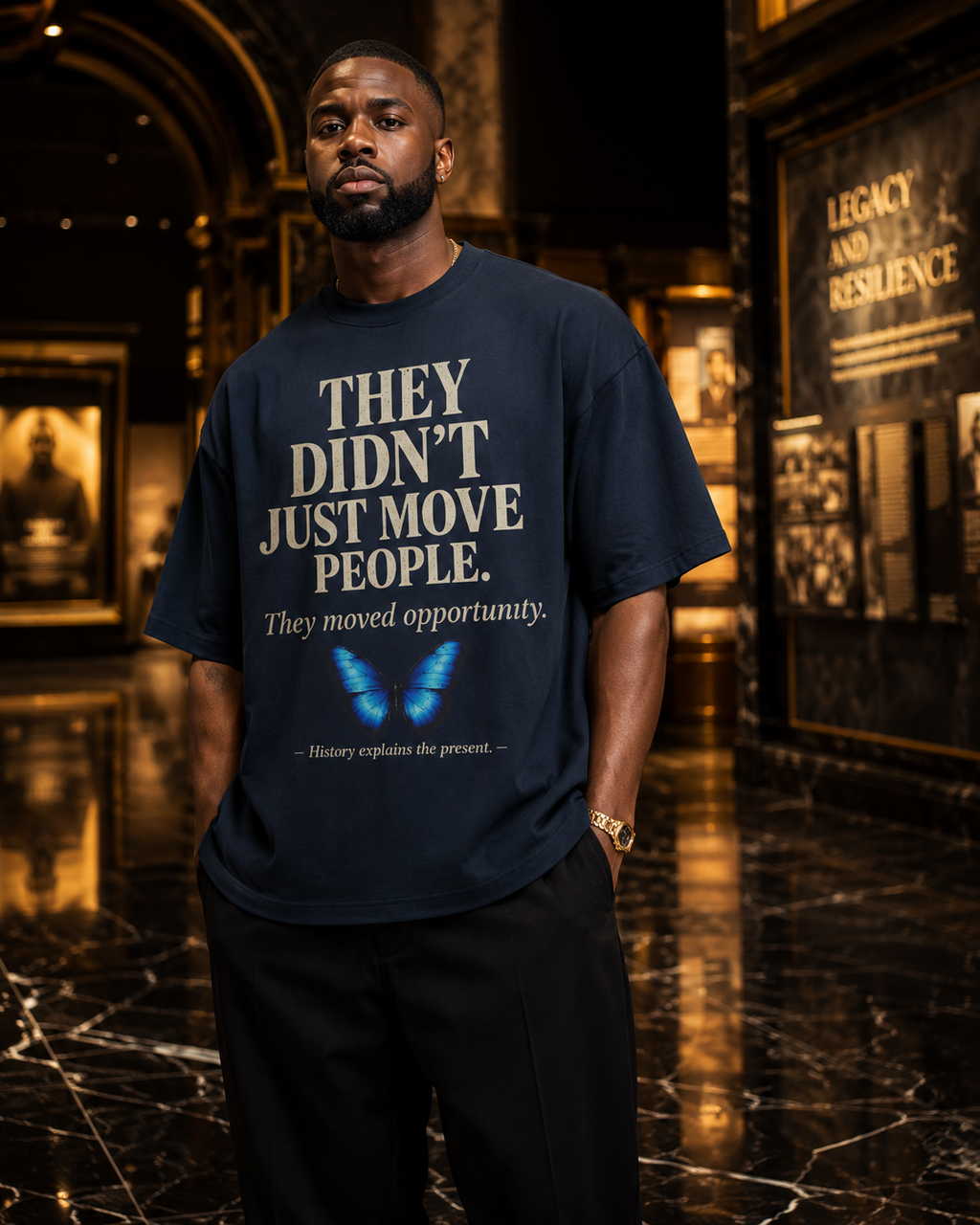 Urban Renewal Explained | “Negro Removal” History Graphic T-Shirt | History Explains the Present | Premium Oversized Heavyweight Tee