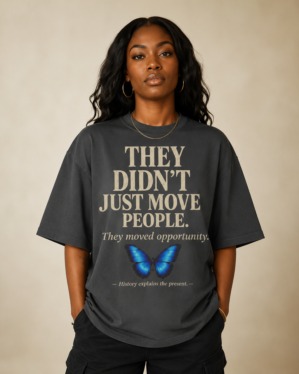 Urban Renewal Explained | “Negro Removal” History Graphic T-Shirt | History Explains the Present | Premium Oversized Heavyweight Tee