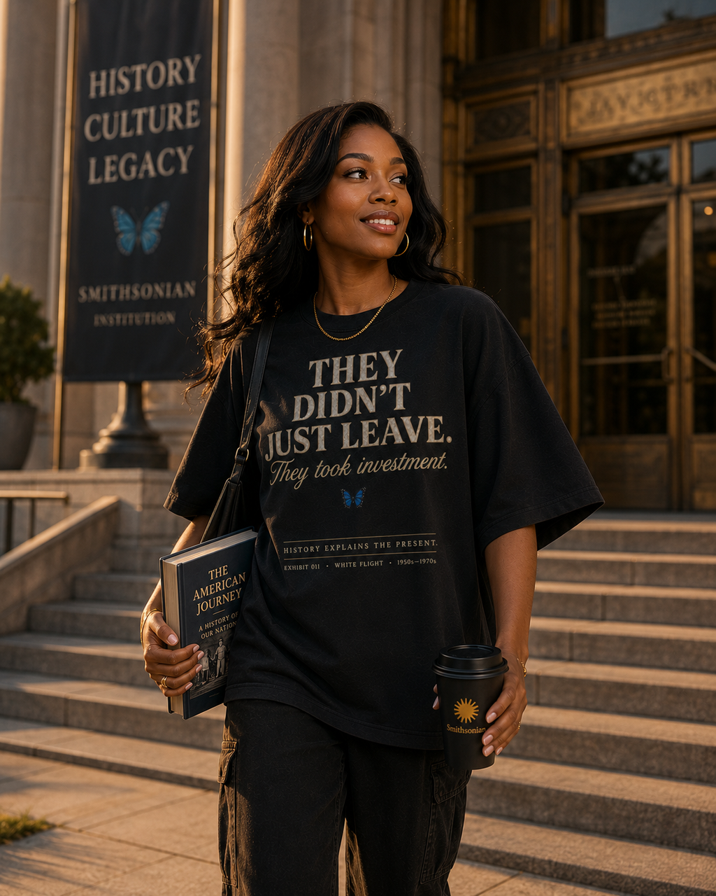 They Didn't Just Leave Shirt | White Flight History T-Shirt | Black History Museum Graphic Tee | History Explains the Present™ | Premium Educational Streetwear