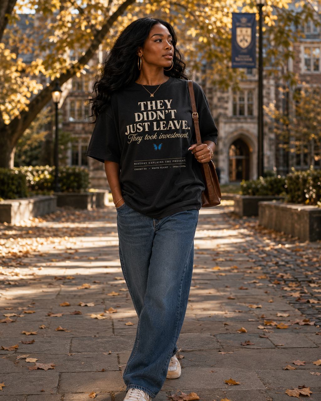 They Didn't Just Leave Shirt | White Flight History T-Shirt | Black History Museum Graphic Tee | History Explains the Present™ | Premium Educational Streetwear