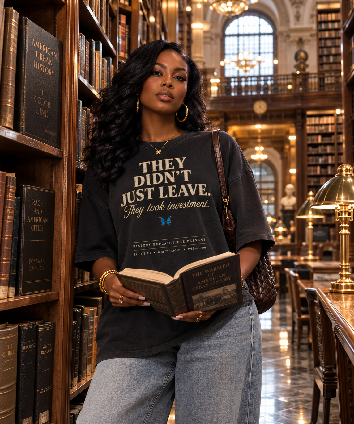 They Didn't Just Leave Shirt | White Flight History T-Shirt | Black History Museum Graphic Tee | History Explains the Present™ | Premium Educational Streetwear