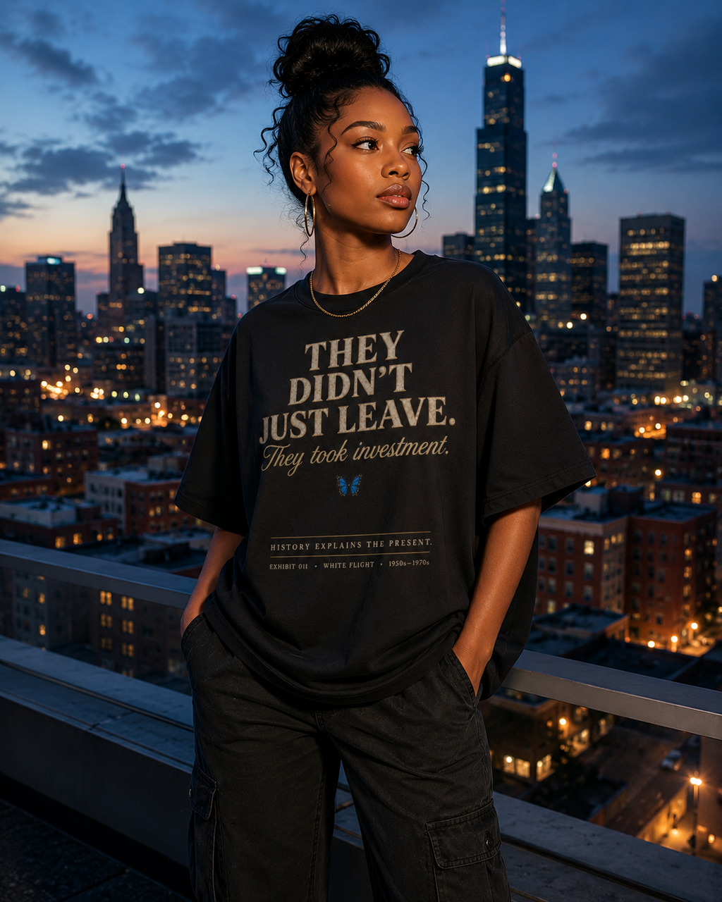 They Didn't Just Leave Shirt | White Flight History T-Shirt | Black History Museum Graphic Tee | History Explains the Present™ | Premium Educational Streetwear