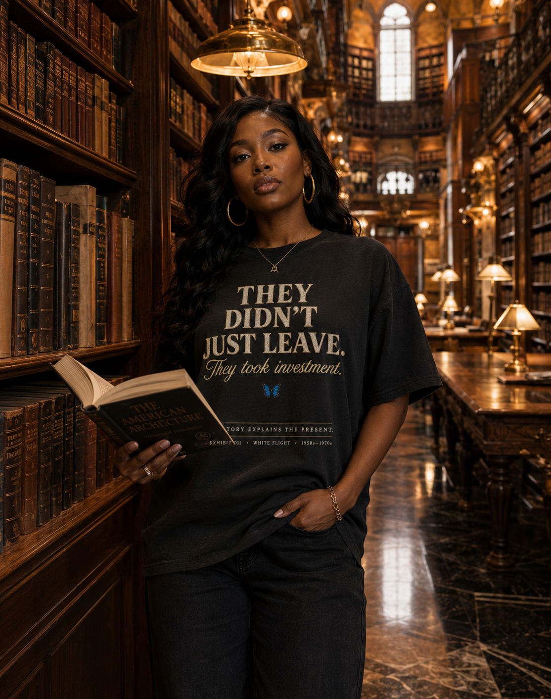 They Didn't Just Leave Shirt | White Flight History T-Shirt | Black History Museum Graphic Tee | History Explains the Present™ | Premium Educational Streetwear